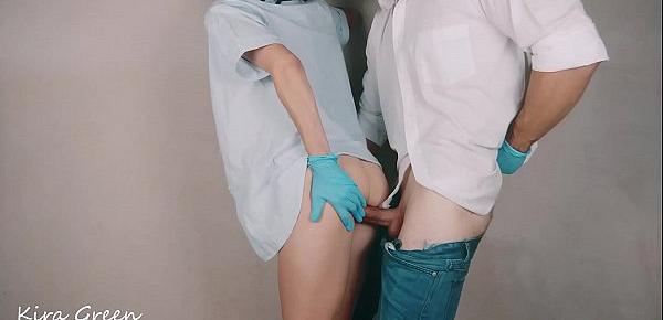  A CURE FOR THE CORONAVIRUS! CUM! Quick Sex in the Hospital